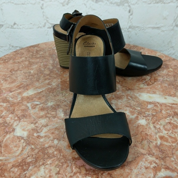 Clark's collection soft cushion black leat… - Picture 5 of 8